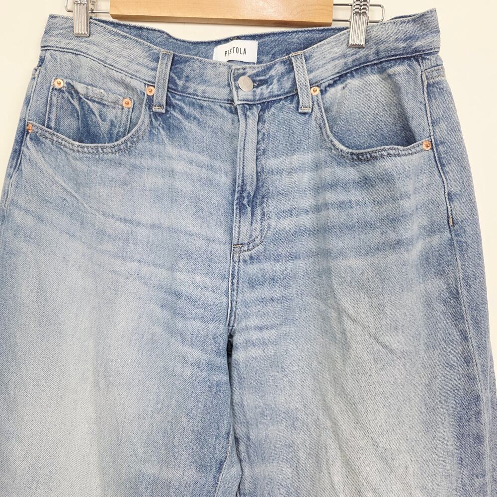 pistola Light Blue Wide Leg Jeans - Picture 4 of 10
